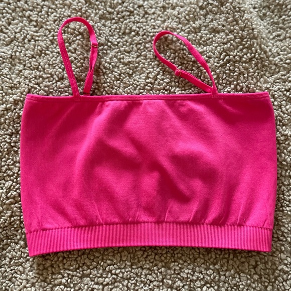 Spiritual Gangster Wide Rib Bandeau Cami in Raspberry M/L - Picture 13 of 17